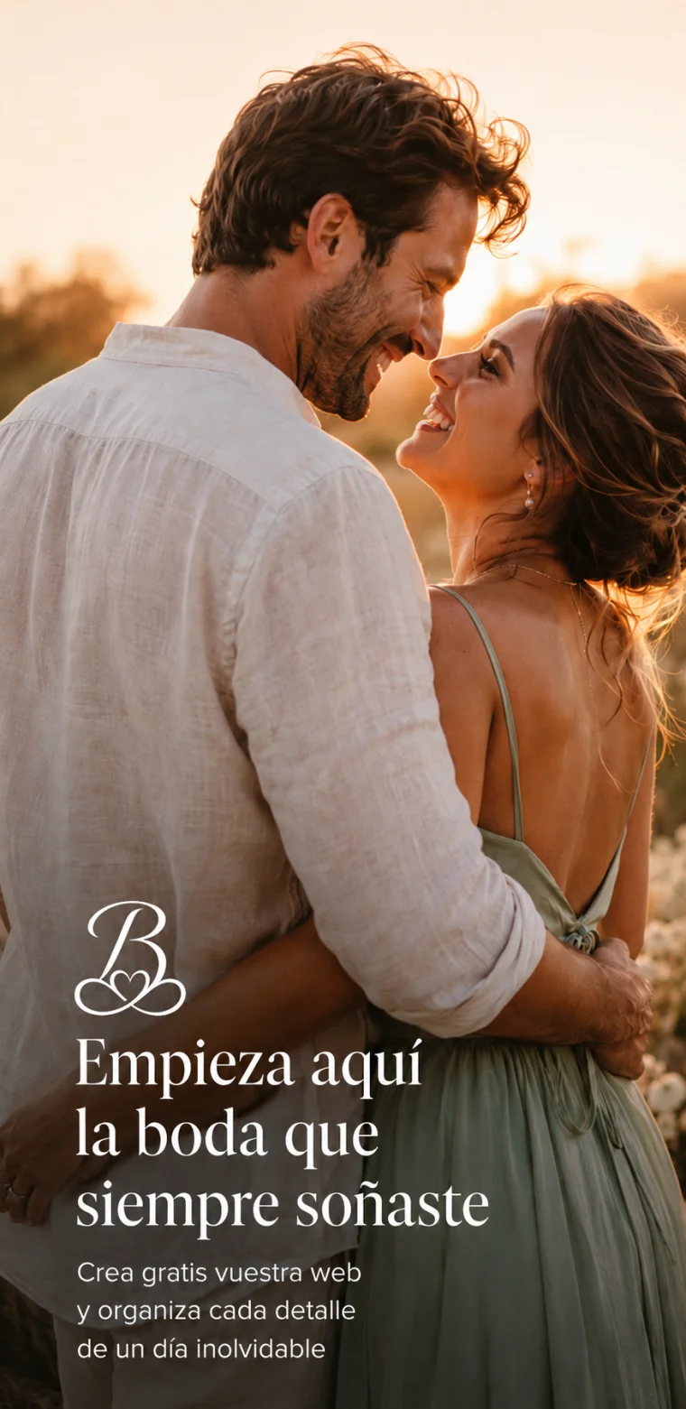 Pareja celebrando su boda — Boda Bonita